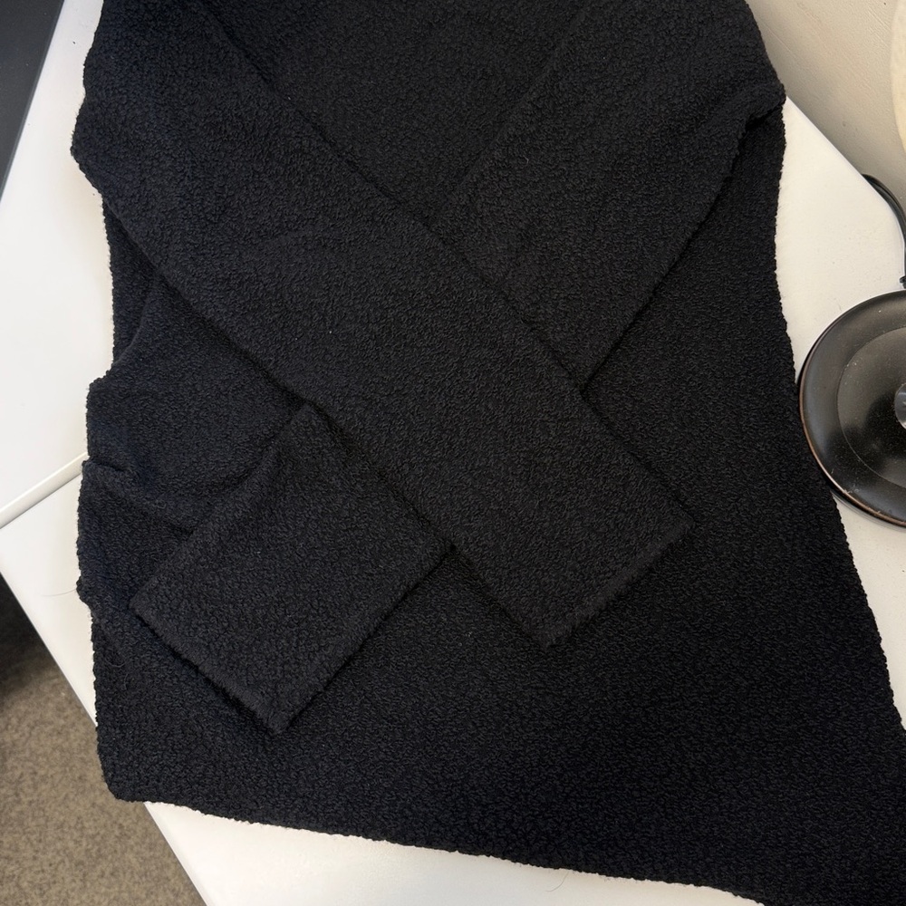 Helmut Lang Charcoal Black Wool Blend Textured Knit Sweater XL - Picture 9 of 13